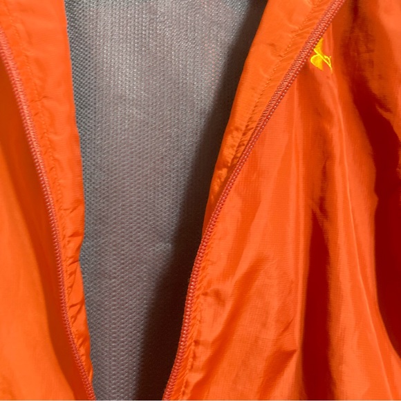 UNDER ARMOUR Windbreaker Jacket Orange Gray Yellow Gold Kids Youth Large - Picture 11 of 16